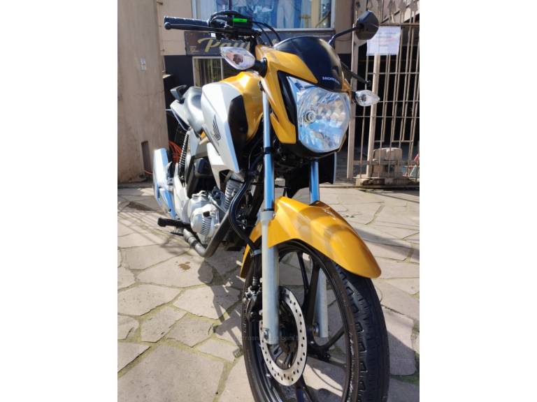 HONDA - CG 160 - 2021/2022 - Amarela - R$ 17.500,00